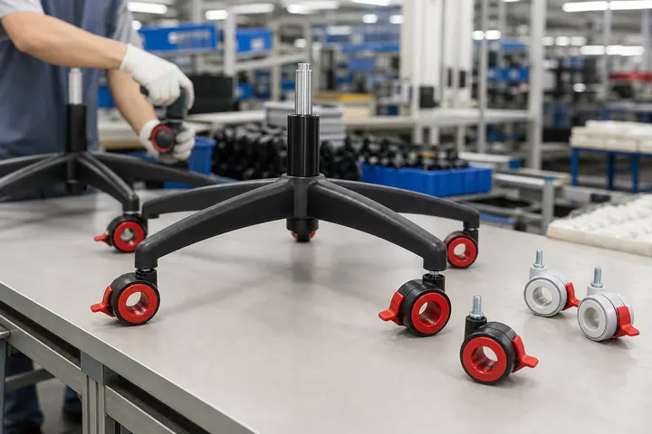 Office chair factories caster wheel application