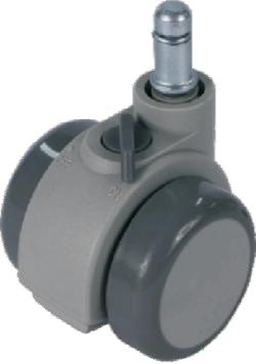 JQ-145-D 24/50mm Brake PU Caster Wheel